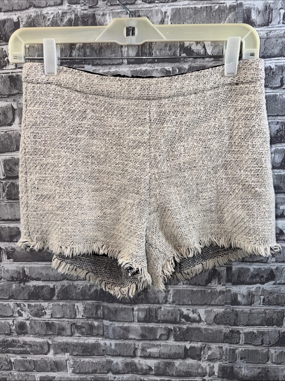 Free People Frayed Hem Cream Women's Shorts
